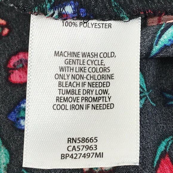 BP. Easy Tank Minidress Women's XS Black Tulip Floral Unlined Summer Casual - Picture 12 of 12